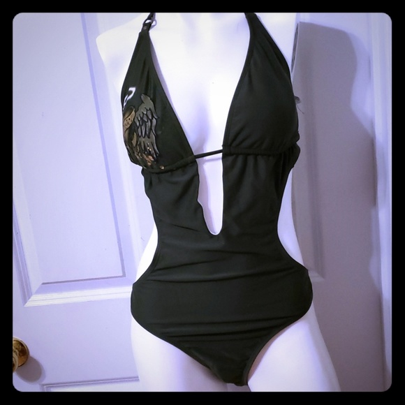 Other - Monokini swimsuit hunter green Angel design